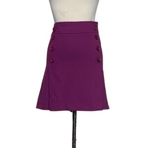 Ethic Female purple doble button mini skirt size Medium